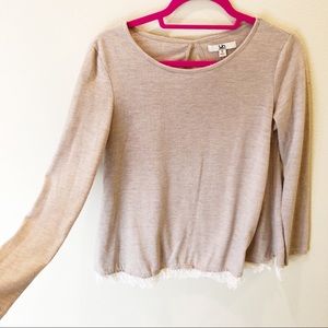 OATMEAL HEATHERED SWEATER